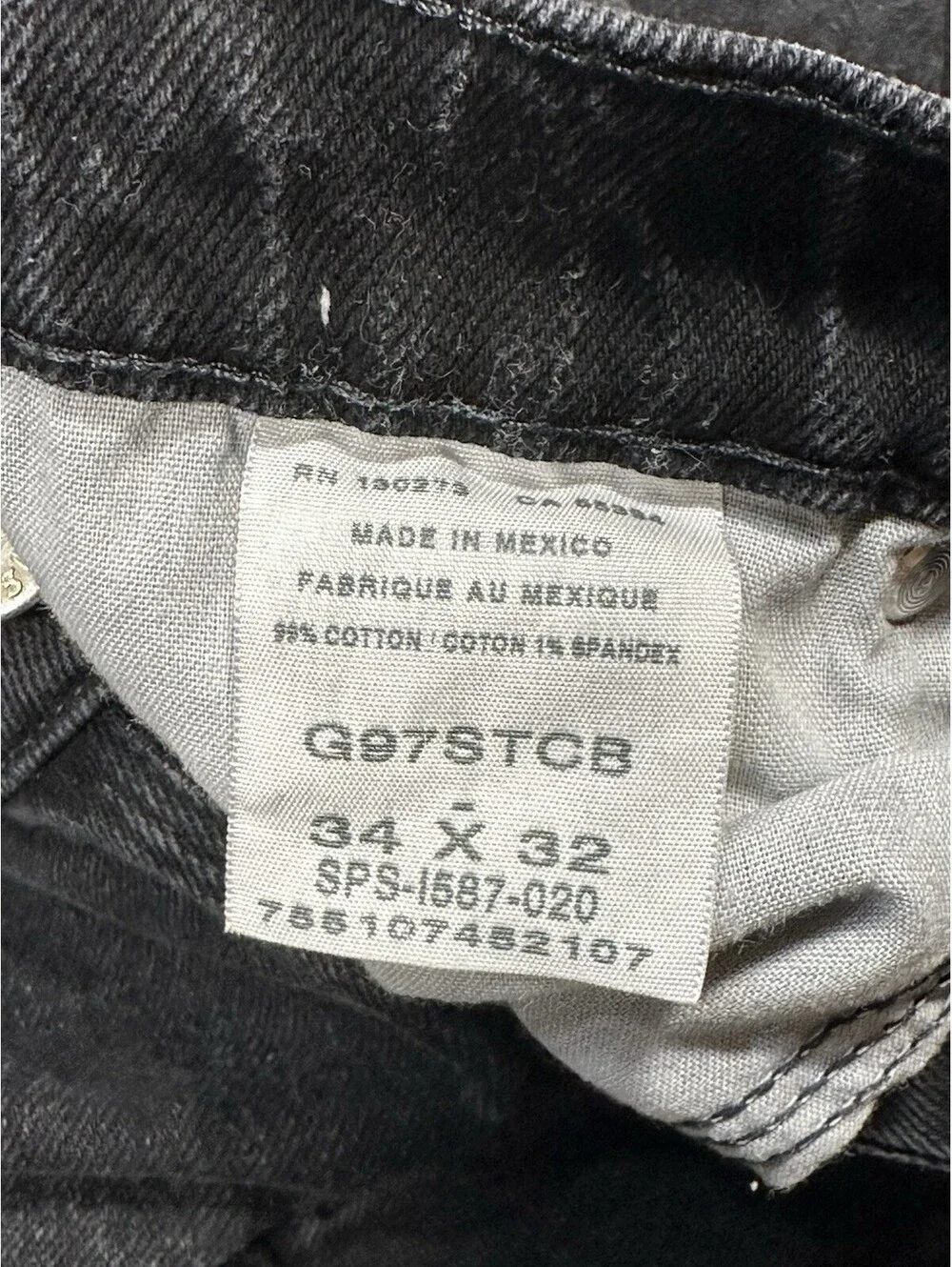 Wrangler Jeans Mens 31x31 Black Denim Straight Leg Authentic Classic Fit